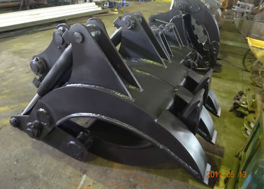 Double Cylinder Excavator Bucket Grab Heavy Duty Load For 20Ton Excavator