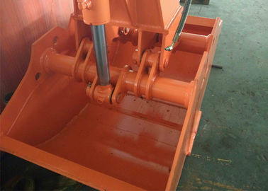 Orange Color Excavator Rotating Grapple 360 Degree Design With Planetary Pump