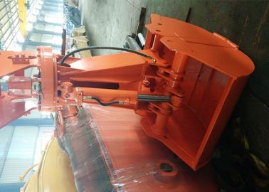 Orange Color Excavator Rotating Grapple 360 Degree Design With Planetary Pump