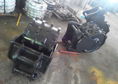 Landfill Compaction Wheel Excavator Attachment 660KG 10mm Roller Plate Thickness