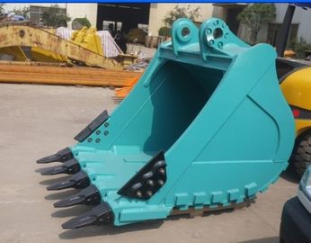 40mm Q345B Excavator Rock Bucket , Excavator Bucket Attachments Hardox400 Cutting Edge